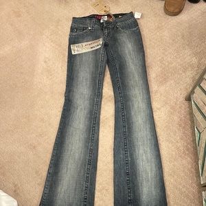 Hydraulic boot flare jeans